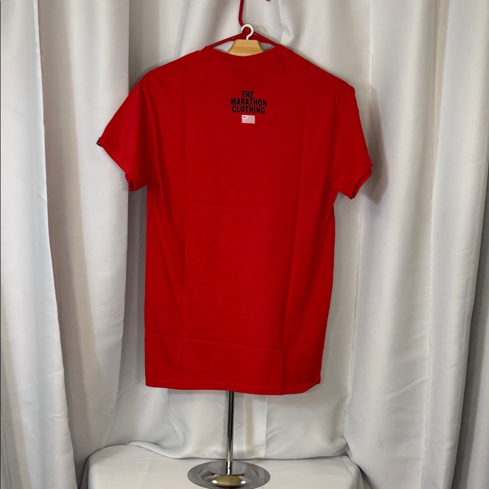 The Marathon Clothing Red Tee with White Accents - Picture 3 of 3